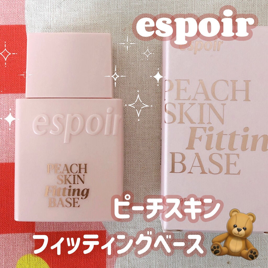 ピーチスキンフィッティングベース/espoir/化粧下地を使ったクチコミ(1枚目)