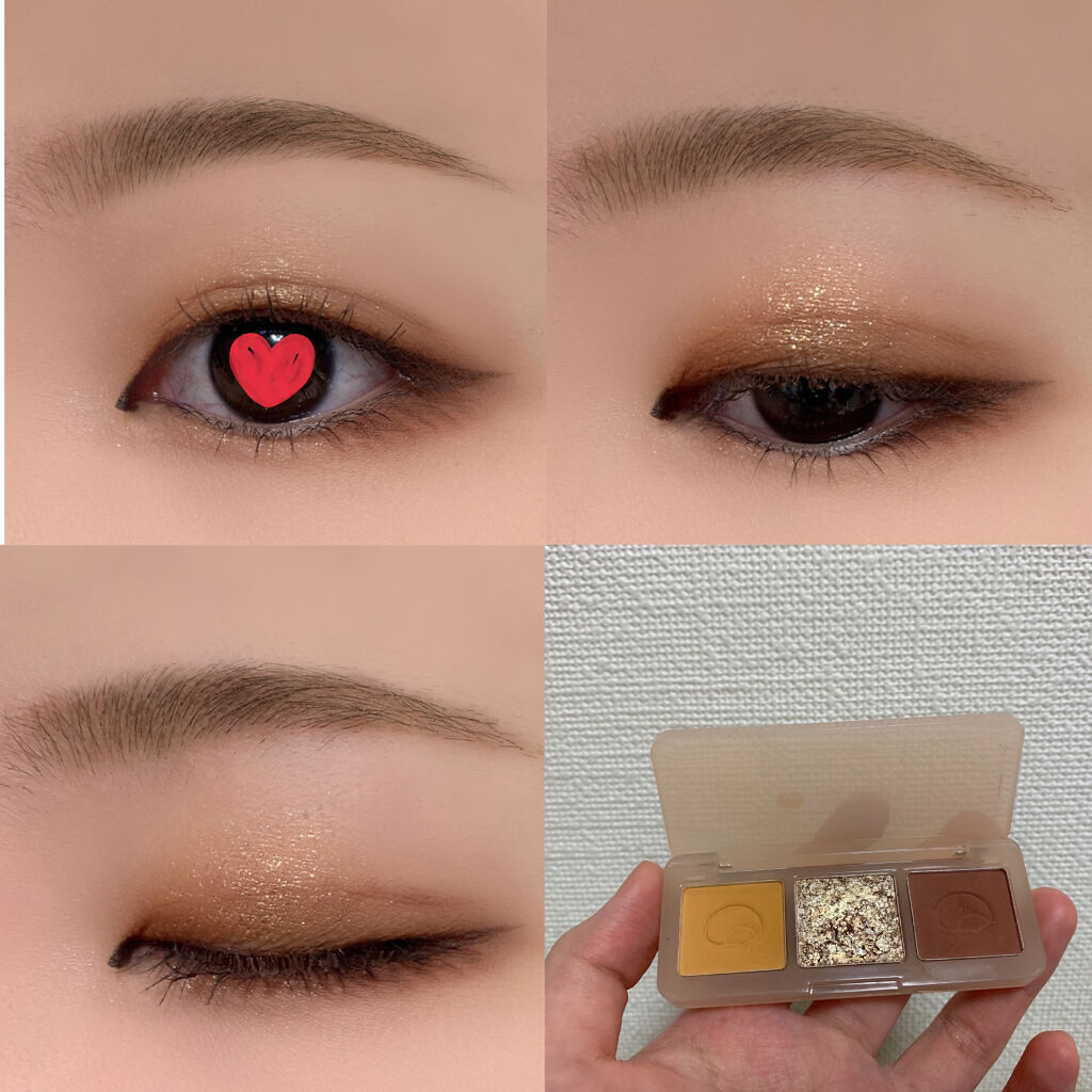 3色マロンアイシャドウパレット/LEEMEMBER/アイシャドウパレットを使ったクチコミ（1枚目）