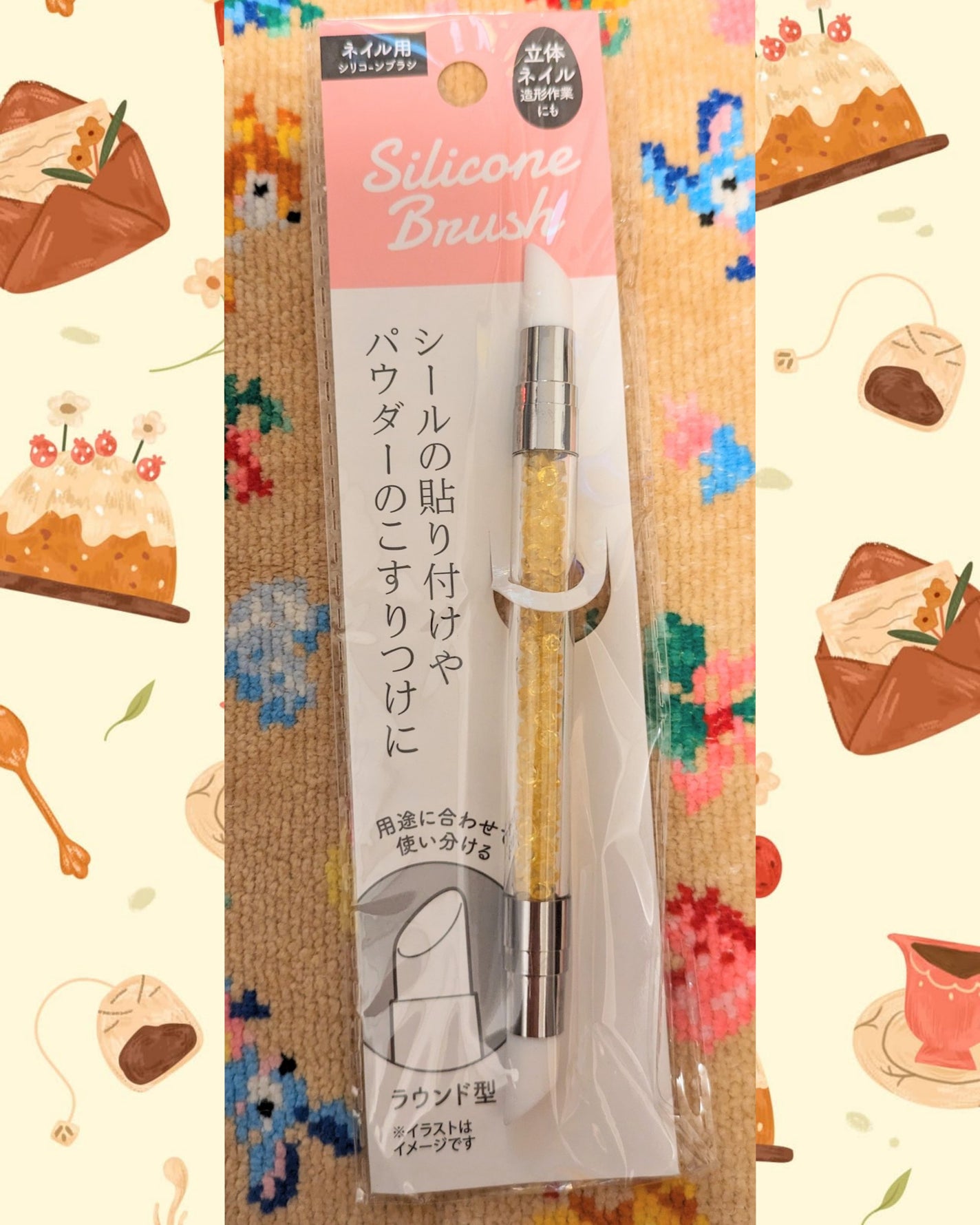 ネイル用シリコーン筆(フライト型)/セリア/ネイル用品を使ったクチコミ(2枚目)