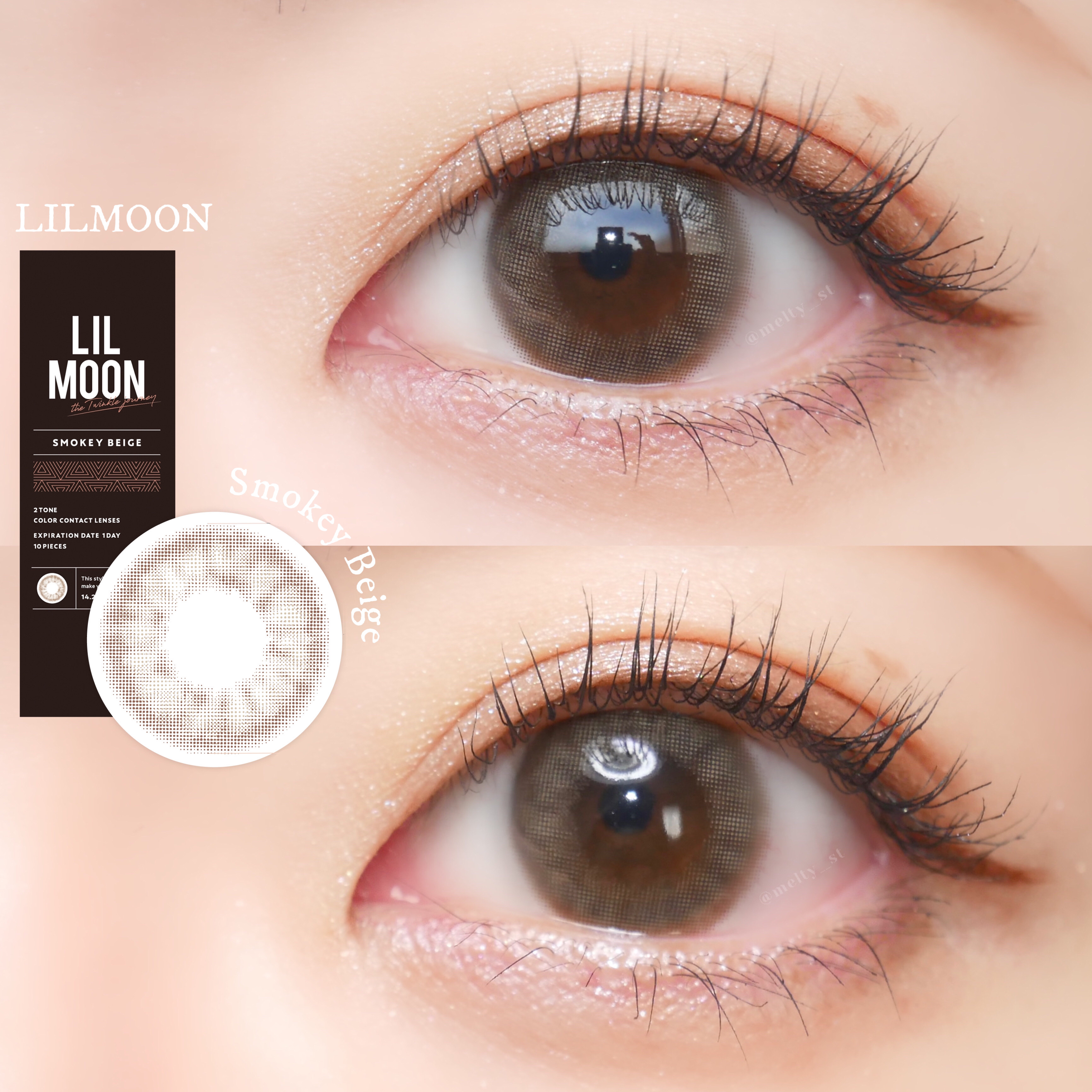 LIL MOON 1day/LILMOON/ワンデー（１DAY）カラコンを使ったクチコミ（1枚目）
