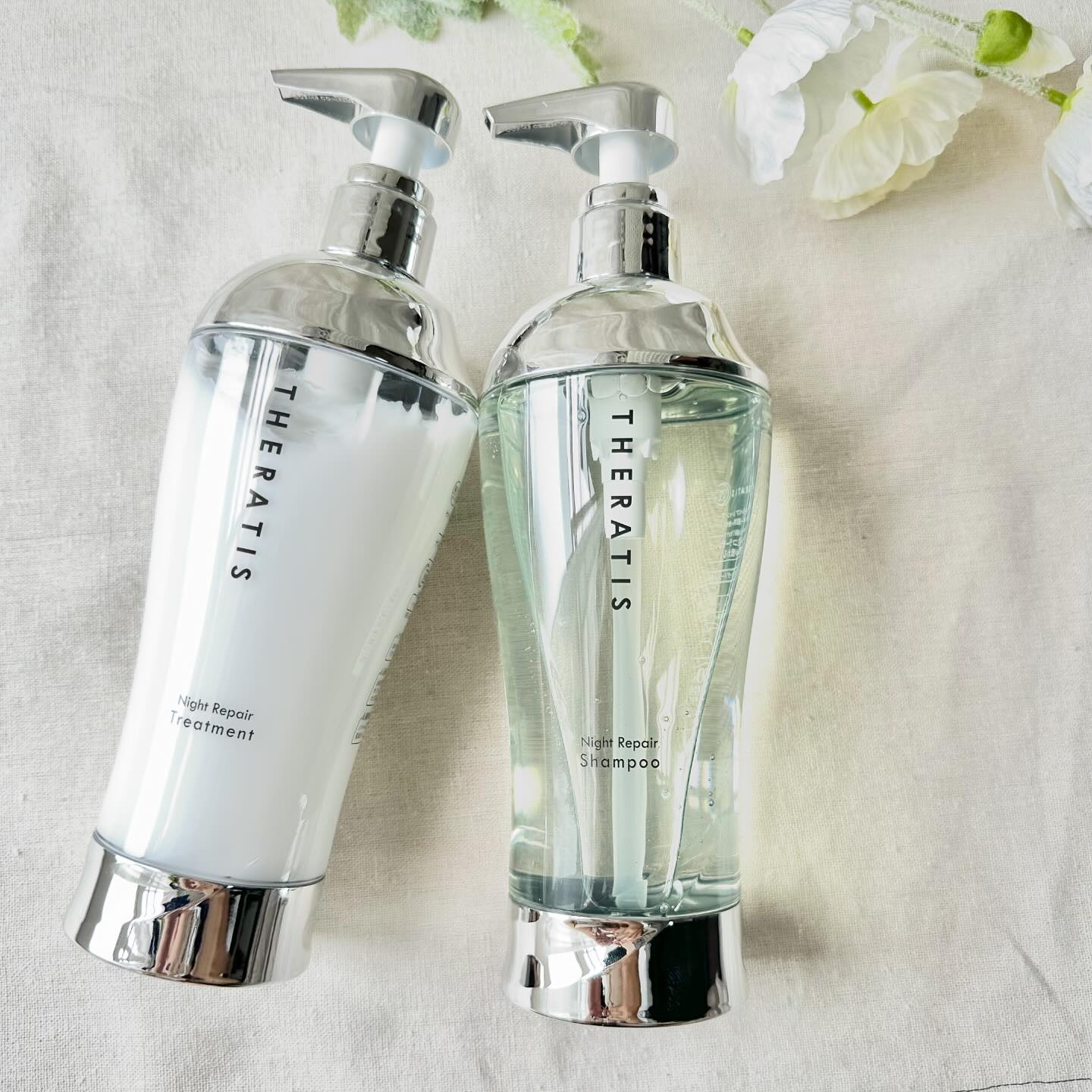 ナイトリペア シャンプー/ヘアトリートメント/THERATIS/シャンプー・コンディショナーを使ったクチコミ（1枚目）
