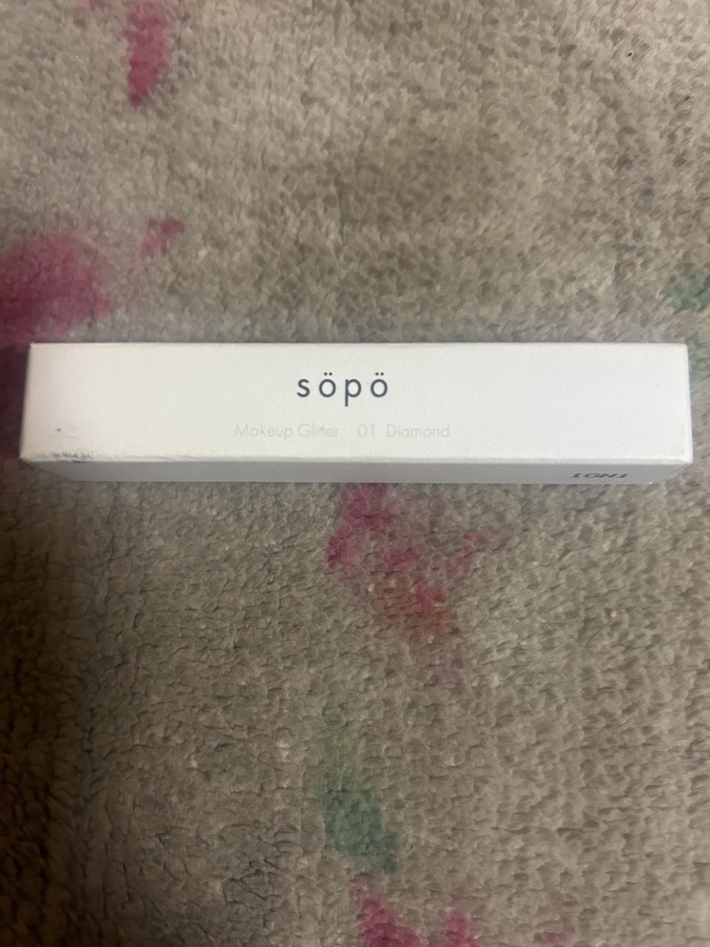 メイクアップグリッター 01：ダイアモンド/sopo/グリッターを使ったクチコミ（1枚目）