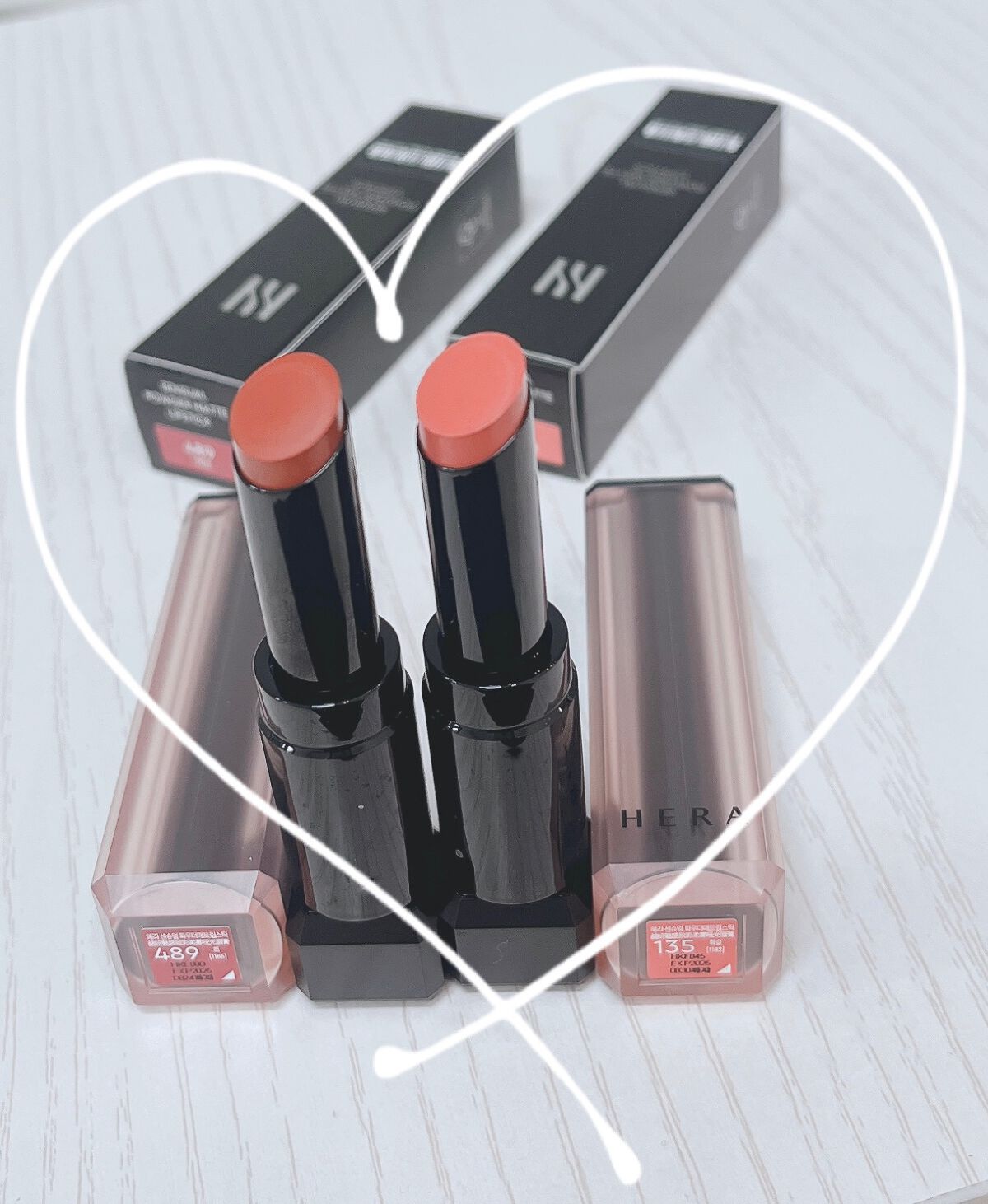 センシュアルパウダーマットリップスティック ヒー/HERA/口紅を使ったクチコミ（2枚目）