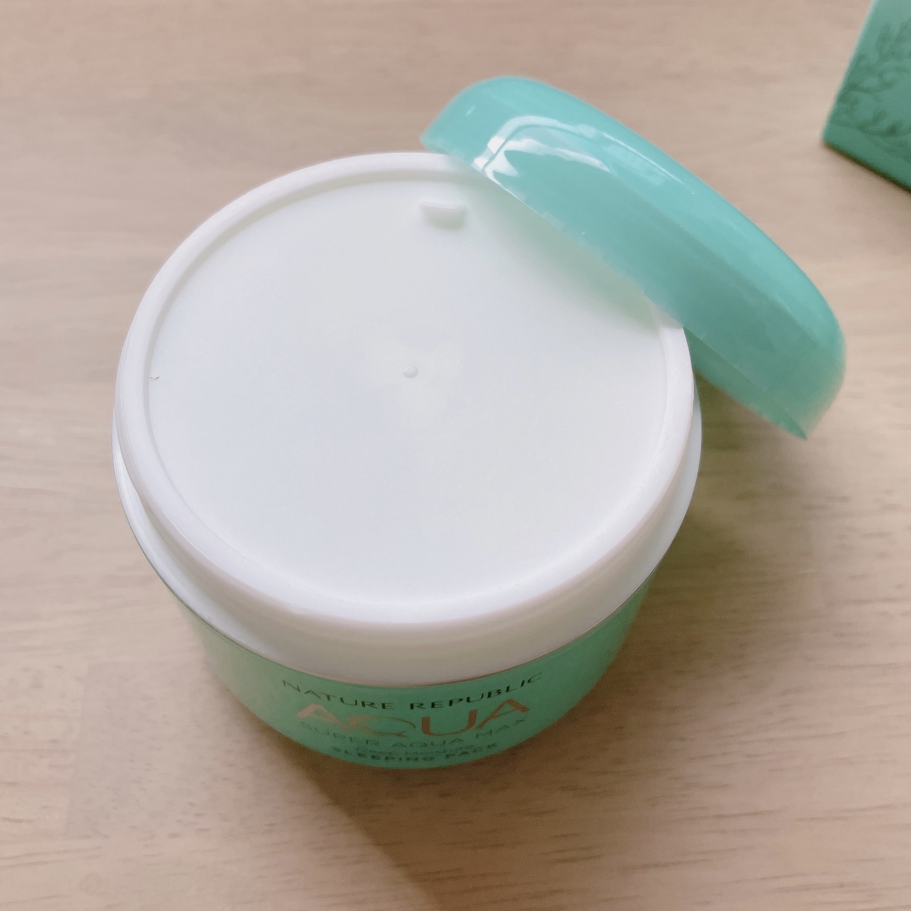 スーパーアクアマックス ディープモイスチャー スリーピングパック /ネイチャーリパブリック/洗い流すパック・マスクを使ったクチコミ（2枚目）