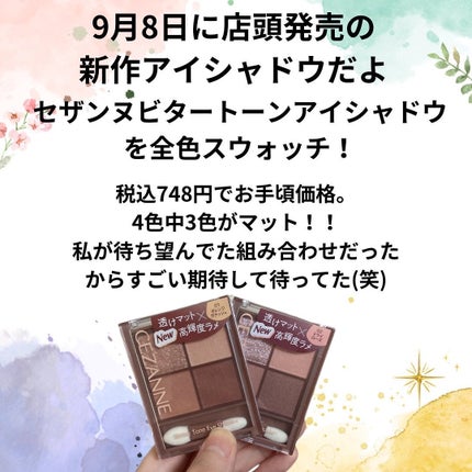 ビタートーンアイシャドウ/CEZANNE/パウダーアイシャドウを使ったクチコミ(2枚目)