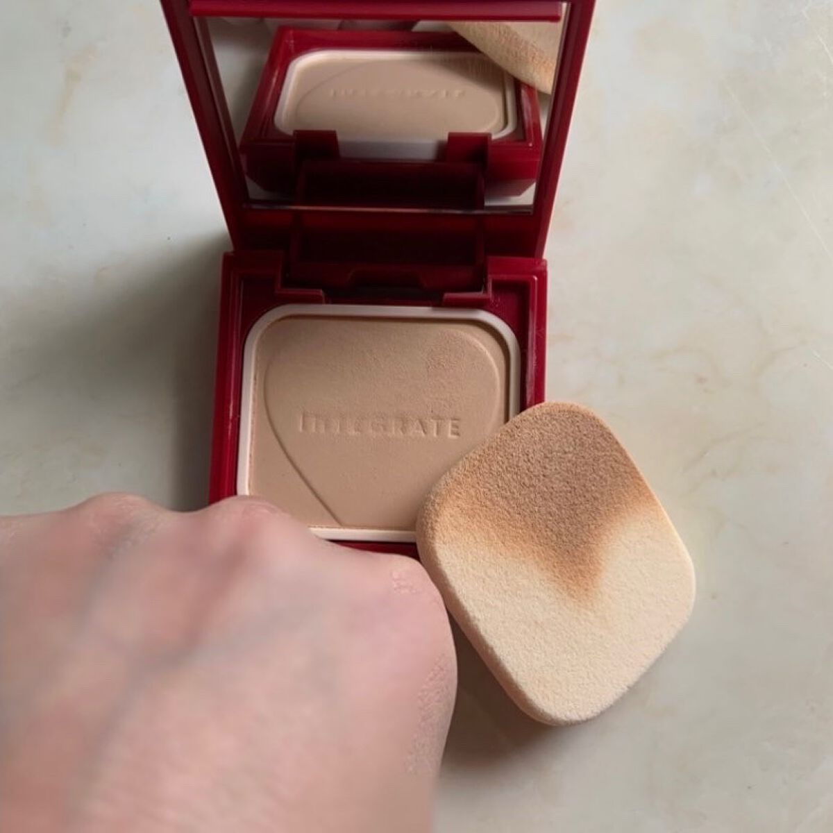 プロフィニッシュファンデーション/インテグレート/パウダーファンデーションを使ったクチコミ(8枚目)