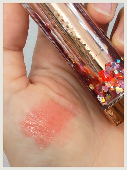 シャララスノーボールリップバーム/CORINGCO/口紅を使ったクチコミ(3枚目)