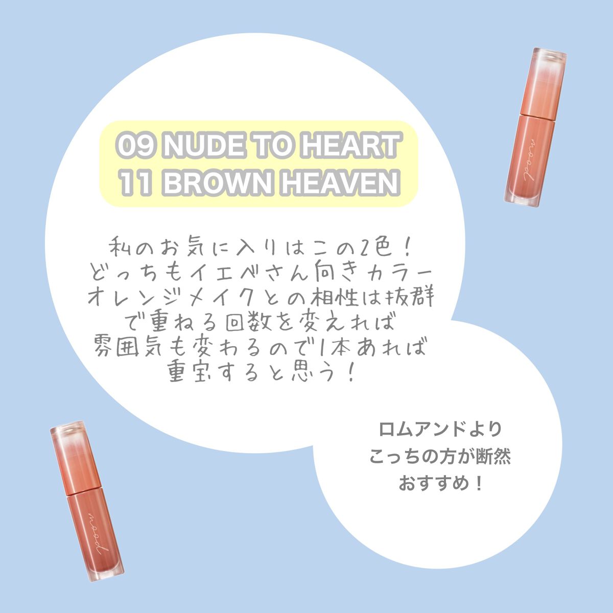 ペリペラ インク ムード グロイ ティント 09 NUDE TO HEART/PERIPERA/リップティントを使ったクチコミ（2枚目）
