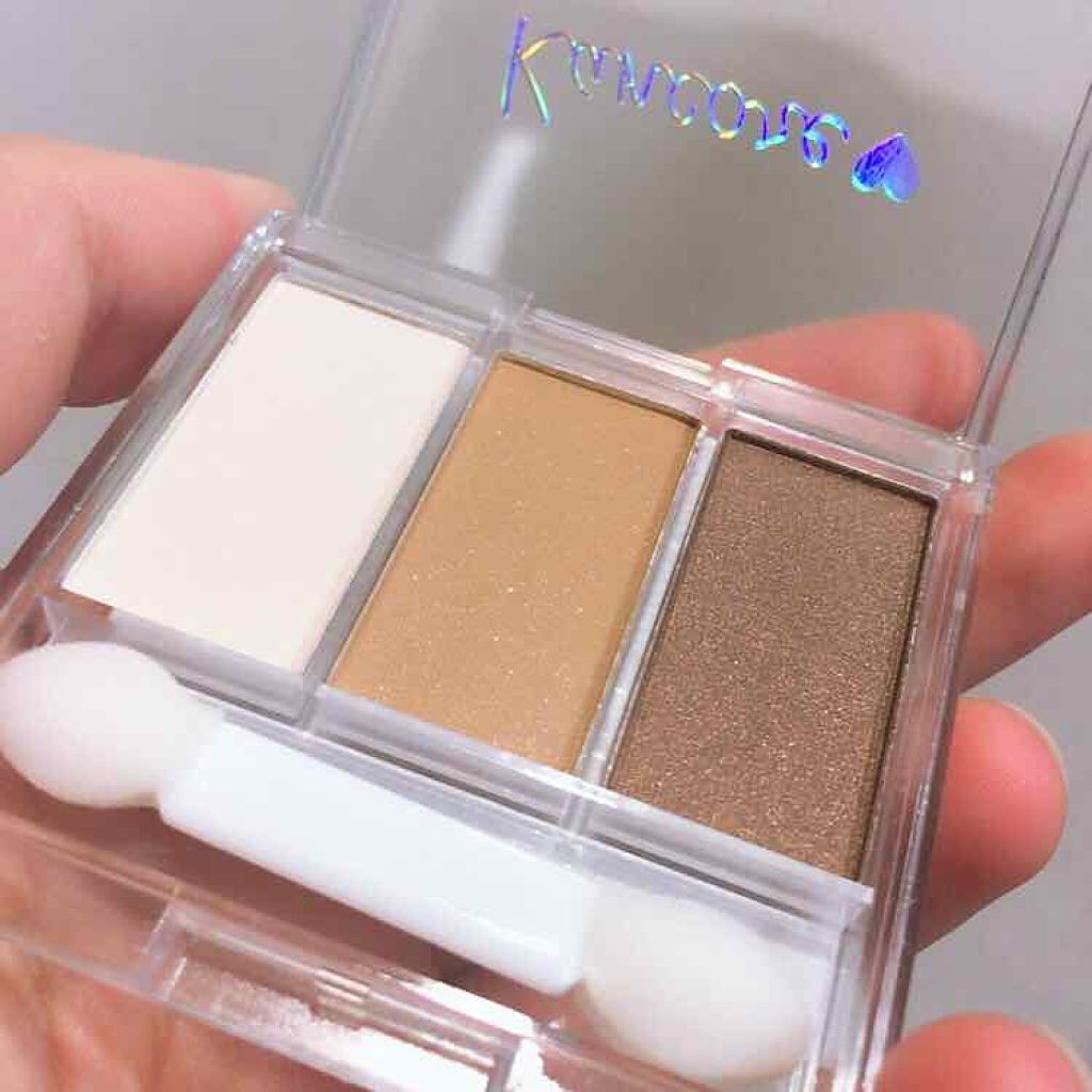 カンコレアイシャドウ/DAISO/アイシャドウパレットを使ったクチコミ（2枚目）