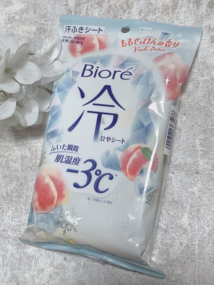 冷シート ももせっけんの香り/ビオレ/ボディシートを使ったクチコミ(1枚目)