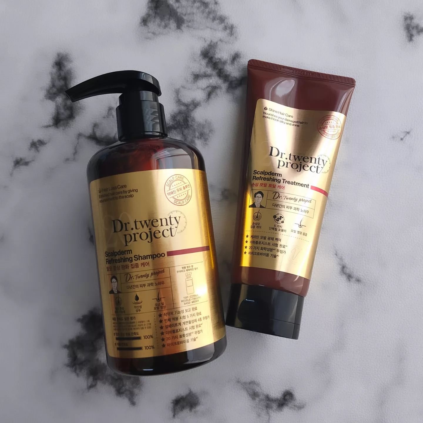 スカルプダム リフレッシュ シャンプー&トリートメント/Dr.Twenty Project/市販シャンプーを使ったクチコミ（1枚目）