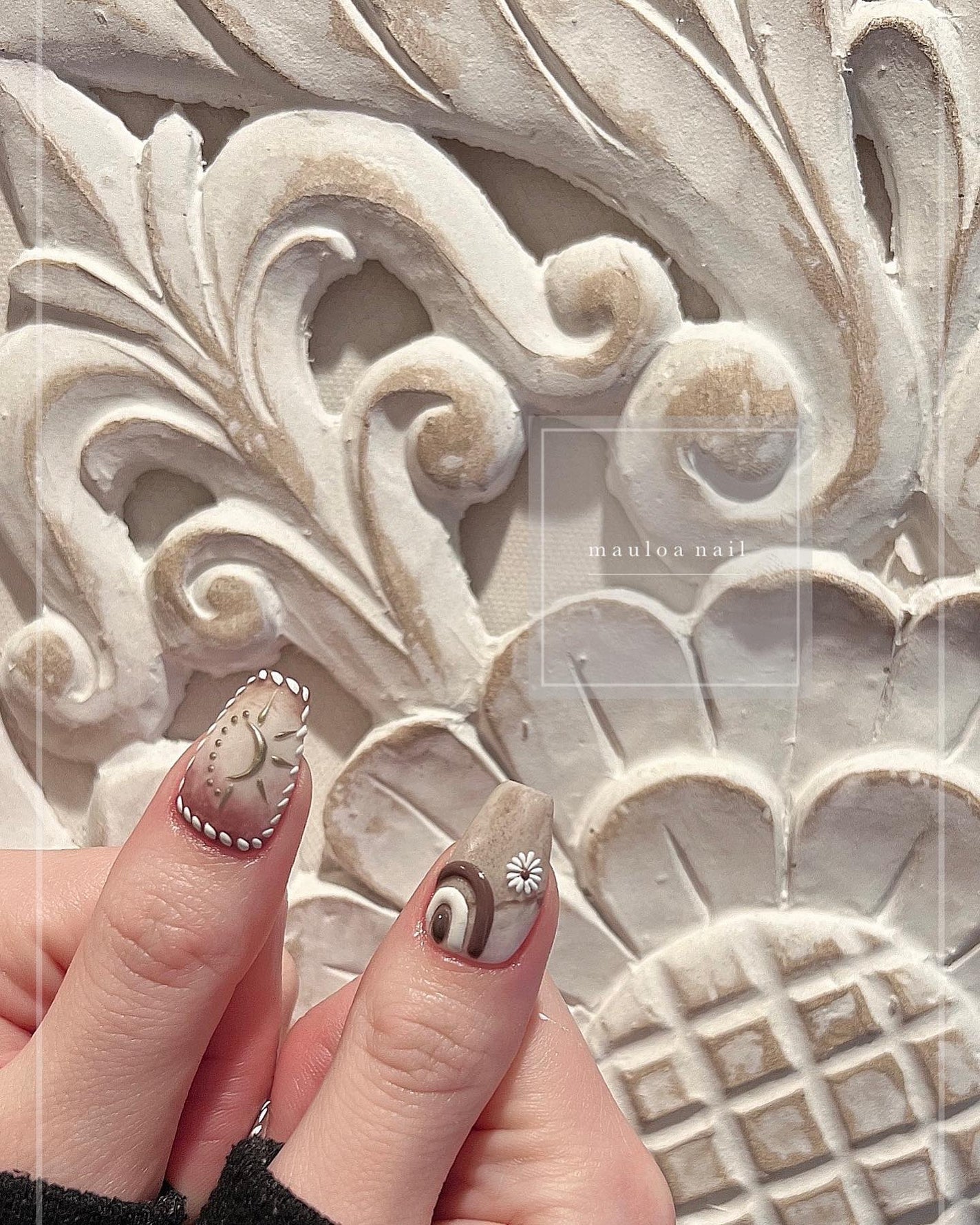 mauloa_nail on LIPS 「・ 🌈🌼💗・ネイルやり方動画fantistにて多数更新してます..」(1枚目)