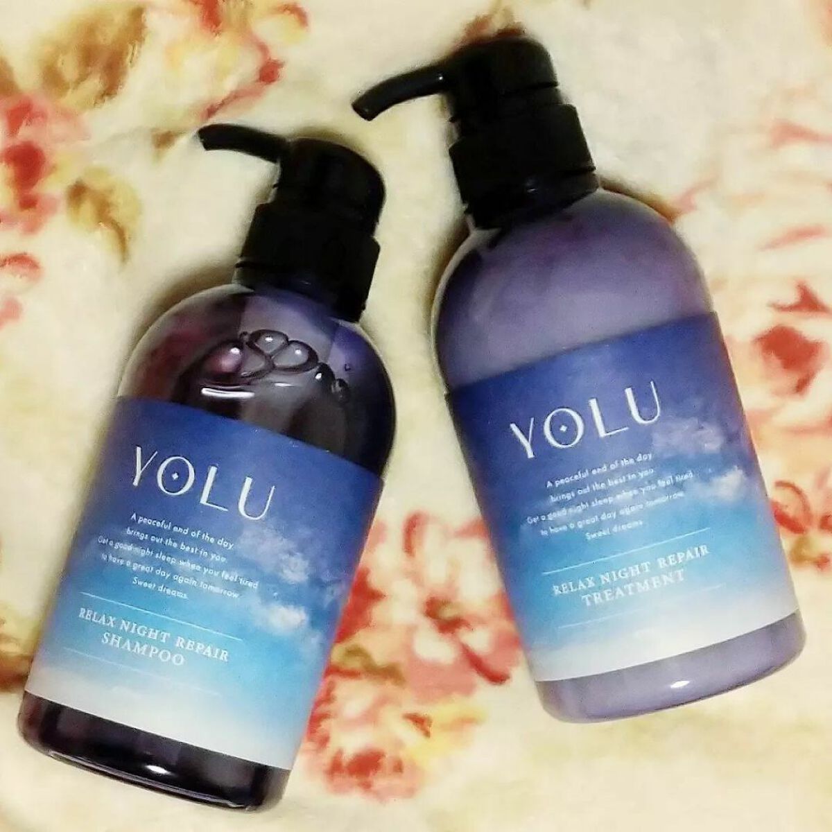 リラックスナイトリペア シャンプー／トリートメント/YOLU/市販シャンプーを使ったクチコミ（2枚目）