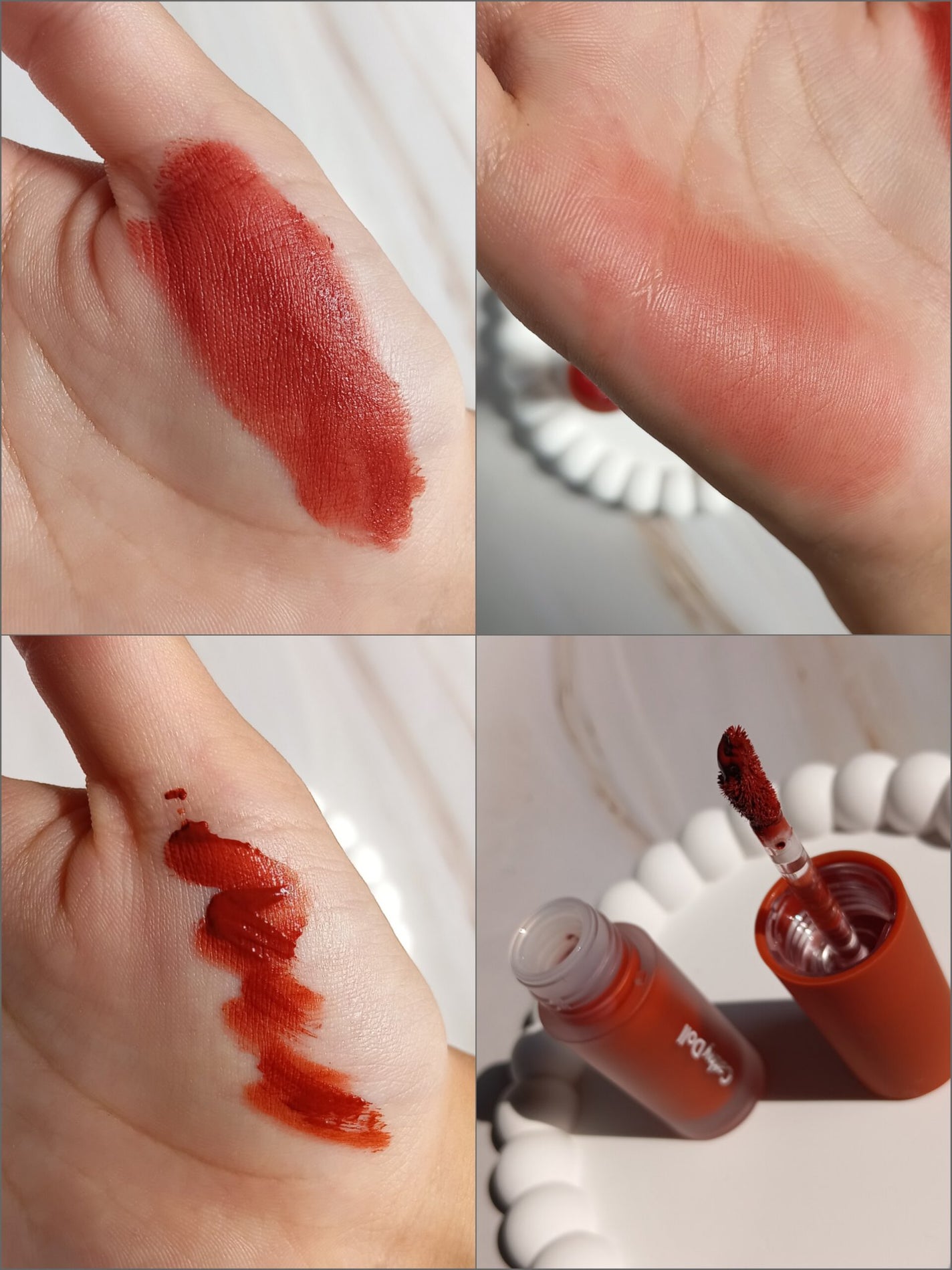 リップアンドチーク ヌードマットティント/CathyDoll/リップティントを使ったクチコミ(3枚目)