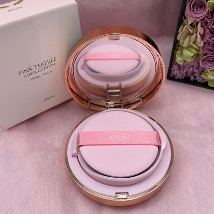 ピンクティーツリーカバークッション/APLIN/クッションファンデーションを使ったクチコミ(2枚目)