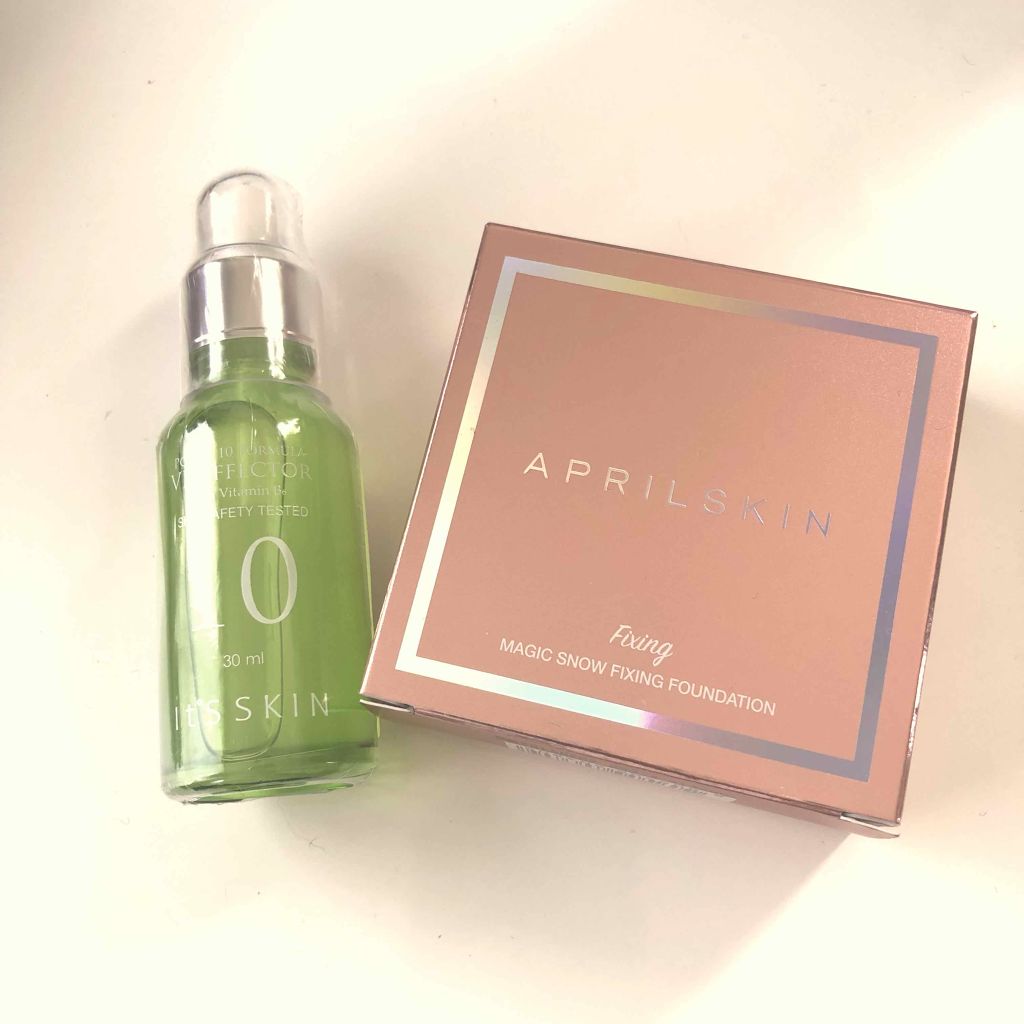 マジックスノーフィックシングクッション 3.0/APRILSKIN/クッションファンデーションを使ったクチコミ（1枚目）