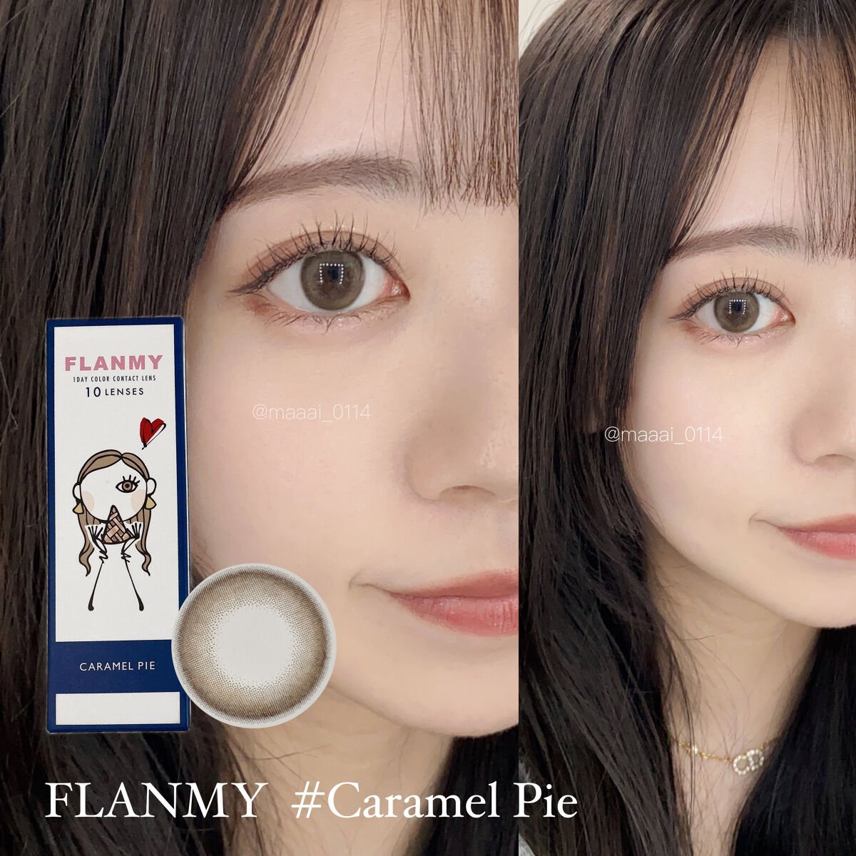 FLANMY 1day/FLANMY/ワンデー（１DAY）カラコンを使ったクチコミ（2枚目）
