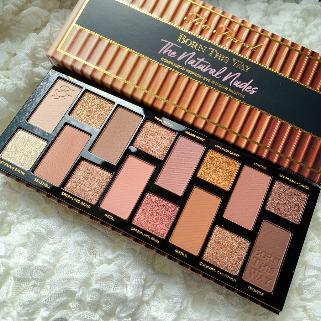 ボーン ディス ウェイ ザ ナチュラル ヌード アイシャドウ パレット/Too Faced/アイシャドウパレットを使ったクチコミ(6枚目)