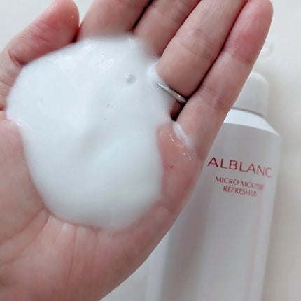 マイクロムース リフレッシャー/ALBLANC/泡洗顔を使ったクチコミ(4枚目)