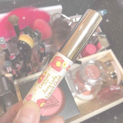 ジューシーレディリキッドチーク/キャンメイク/リキッドチークを使ったクチコミ(1枚目)