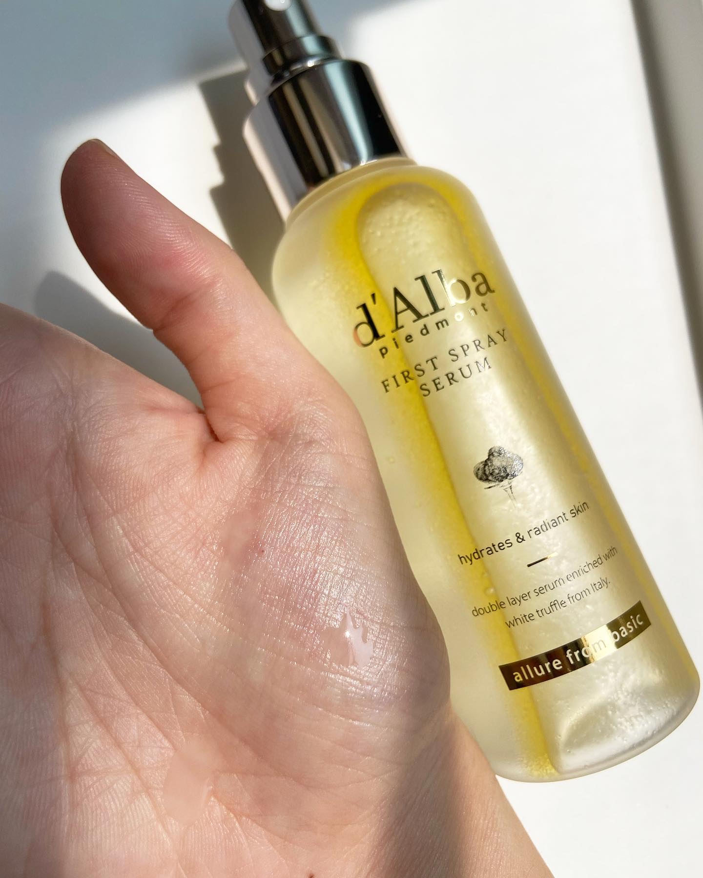 ダルバ ホワイトトリュフファーストスプレーセラム/ダルバ/ミスト状化粧水を使ったクチコミ（3枚目）