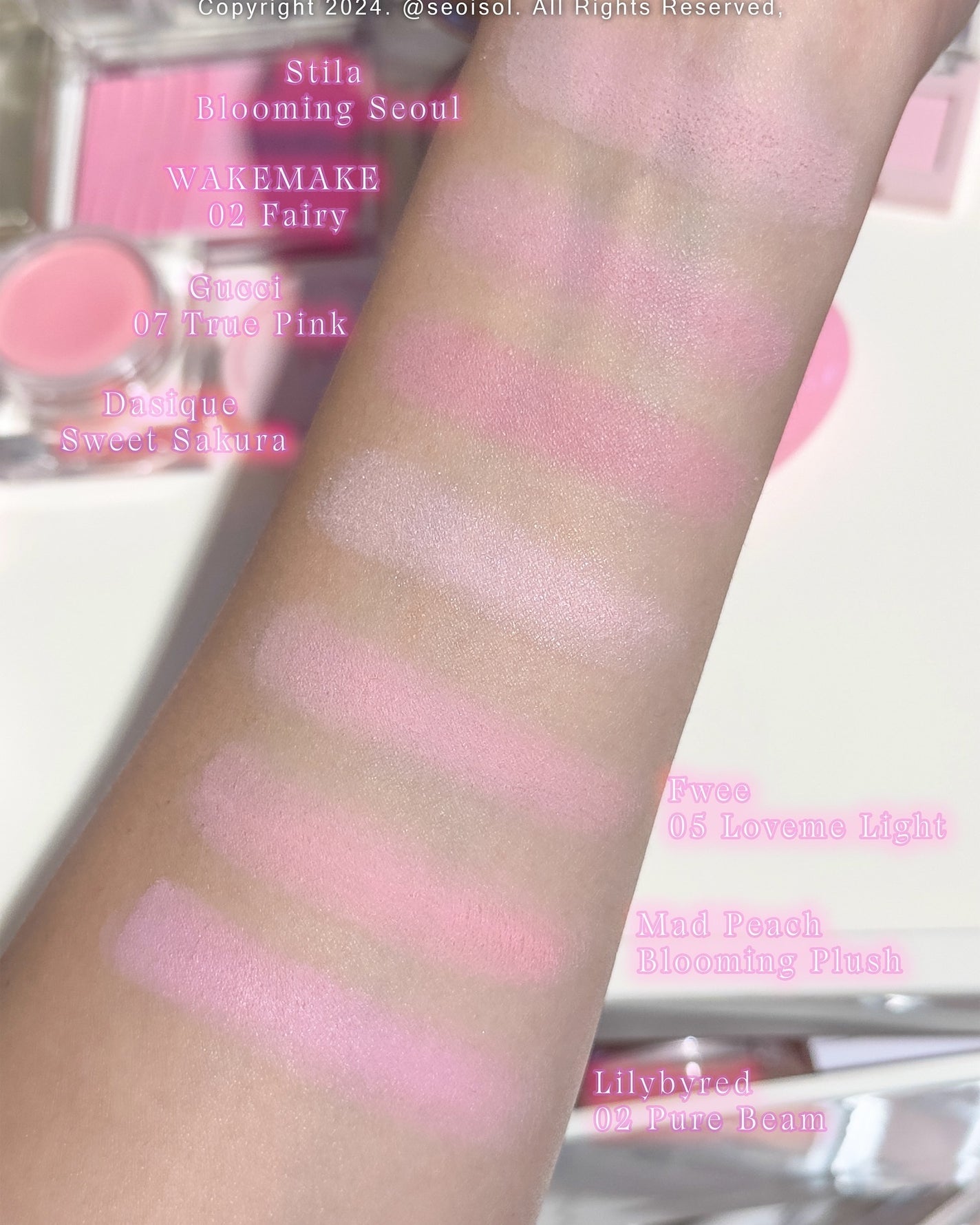 Luv Beam Cheek/lilybyred/パウダーチークを使ったクチコミ(4枚目)