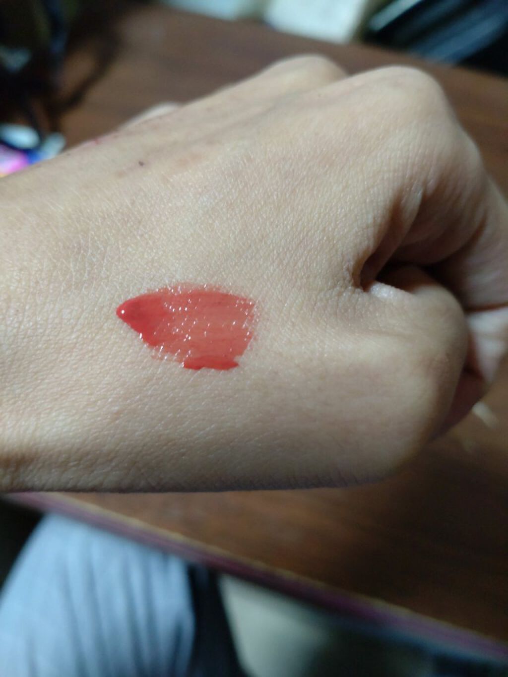 ジューシーラスティングティント/rom&nd/リップティントを使ったクチコミ（3枚目）