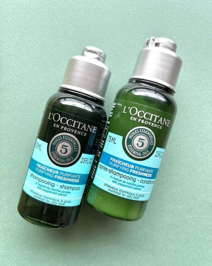 ファイブハーブス ピュアフレッシュネス シャンプー/コンディショナー/L'OCCITANE/市販シャンプーを使ったクチコミ(4枚目)