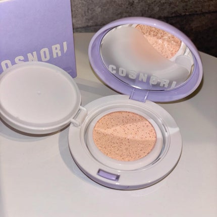 パンテノールバリアクッション/COSNORI/クッションファンデーションを使ったクチコミ(3枚目)