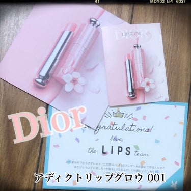 んんん～！
仕事から帰るとポストに謎の郵便物…
恐る恐る開けると、まさかのLIPSさんから～(^ω^≡^ω^)
やった～！ありがとうございます♡

Dior
ディオール アディクト リップ グロウ
00