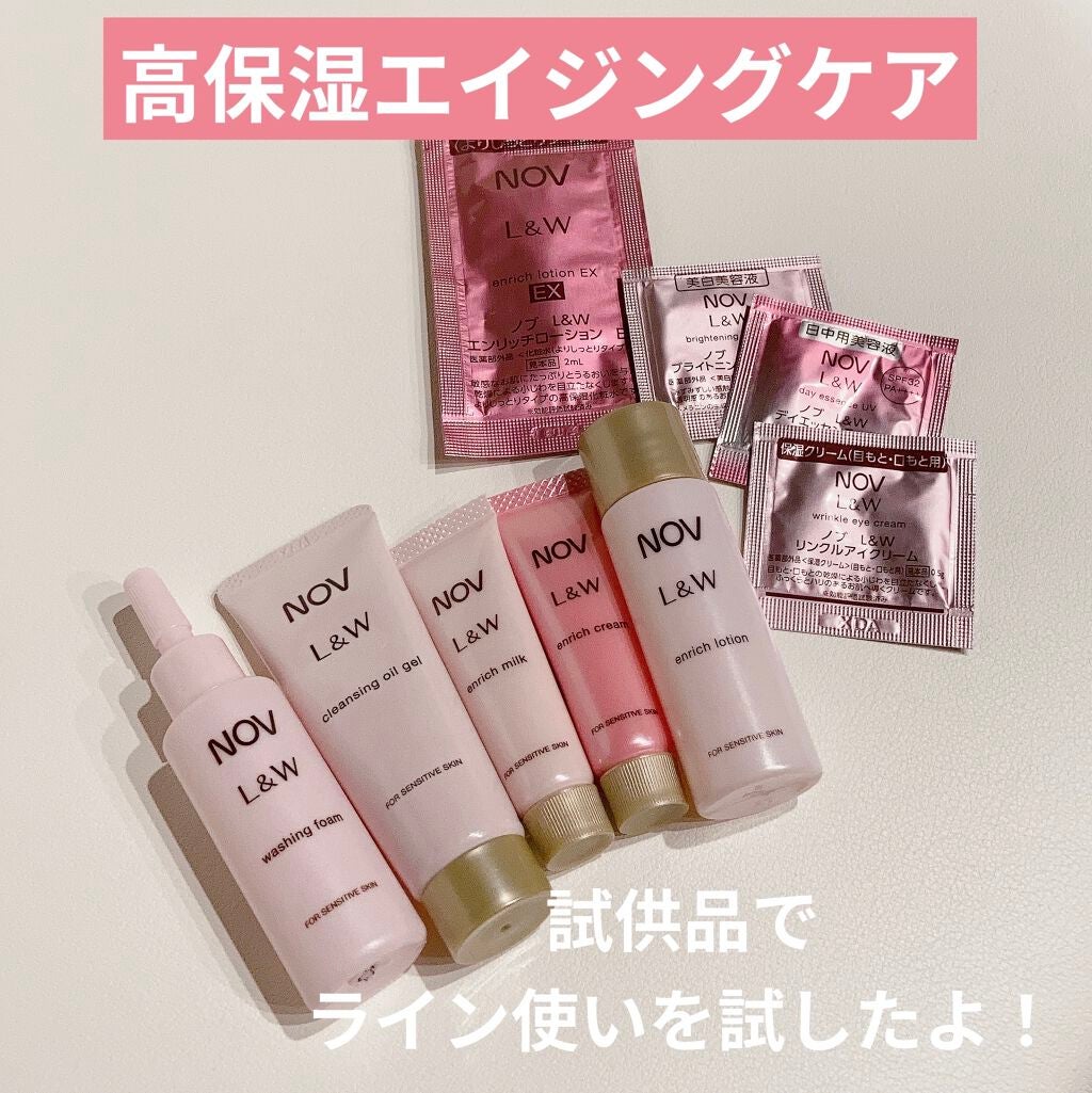 試してみた】L&W エンリッチローション EX / NOVの全成分や肌質別の