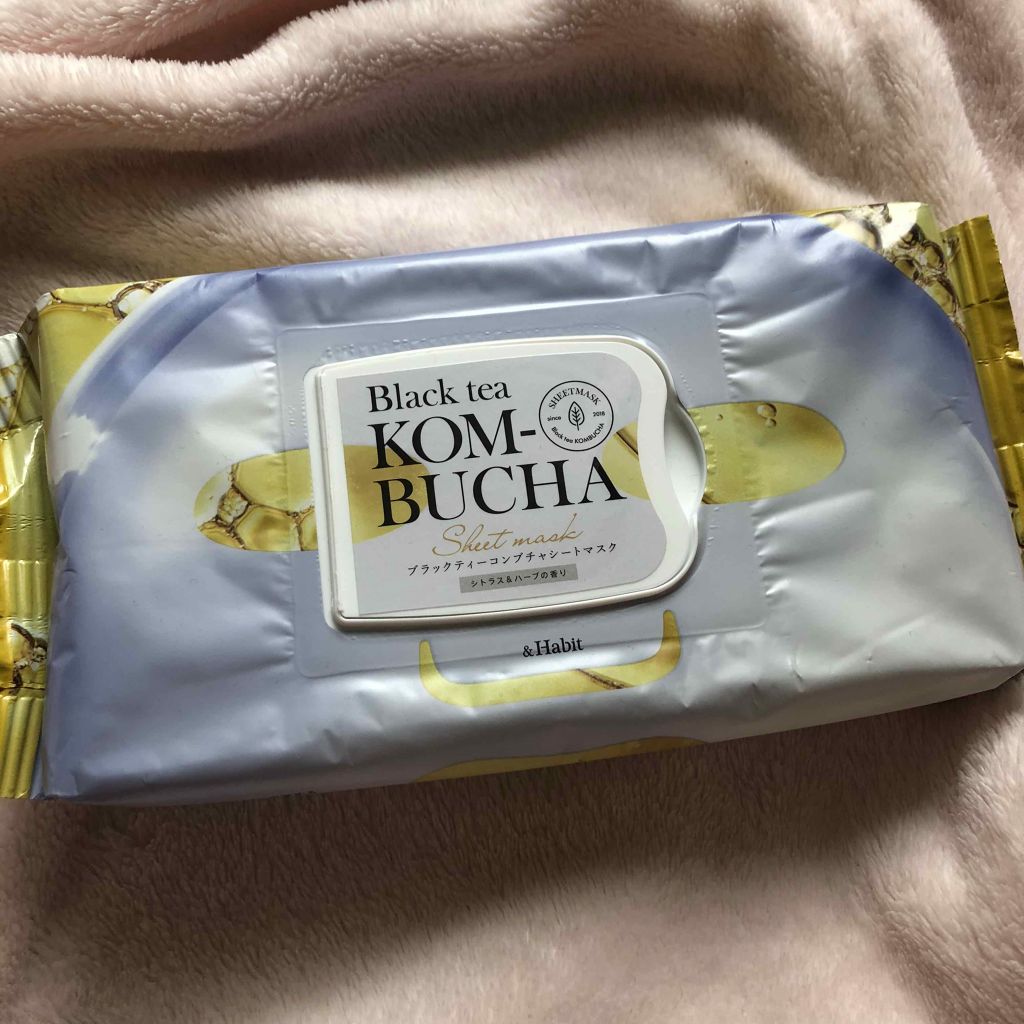 ブラックティーコンブチャシートマスク/&Habit/シートマスク・パックを使ったクチコミ（1枚目）