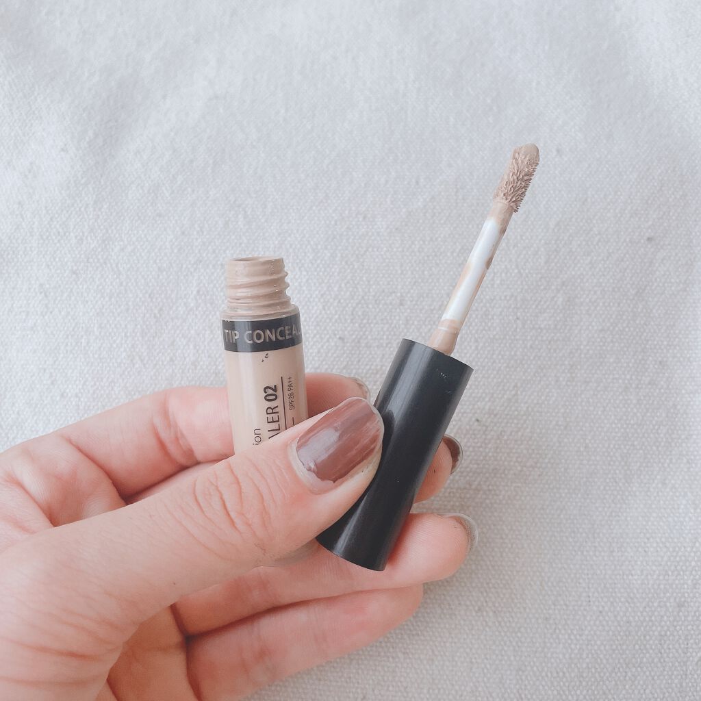 カバーパーフェクション チップコンシーラー/the SAEM/リキッドコンシーラーを使ったクチコミ(4枚目)