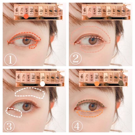 プレイカラー アイシャドウ/ETUDE/アイシャドウパレットを使ったクチコミ(3枚目)