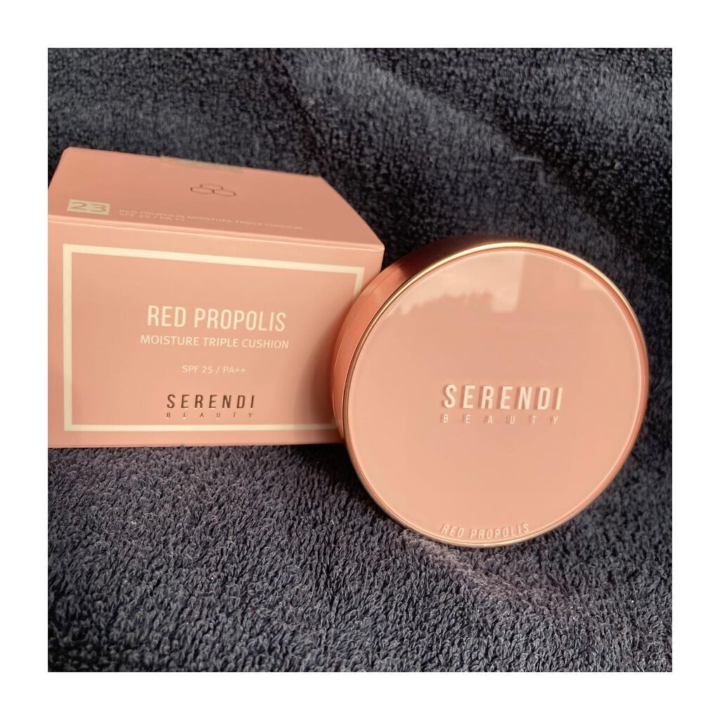 RED PROPOLIS MOISTURE TRIPLE CUSHION/SERENDI BEAUTY/クッションファンデーションを使ったクチコミ（2枚目）