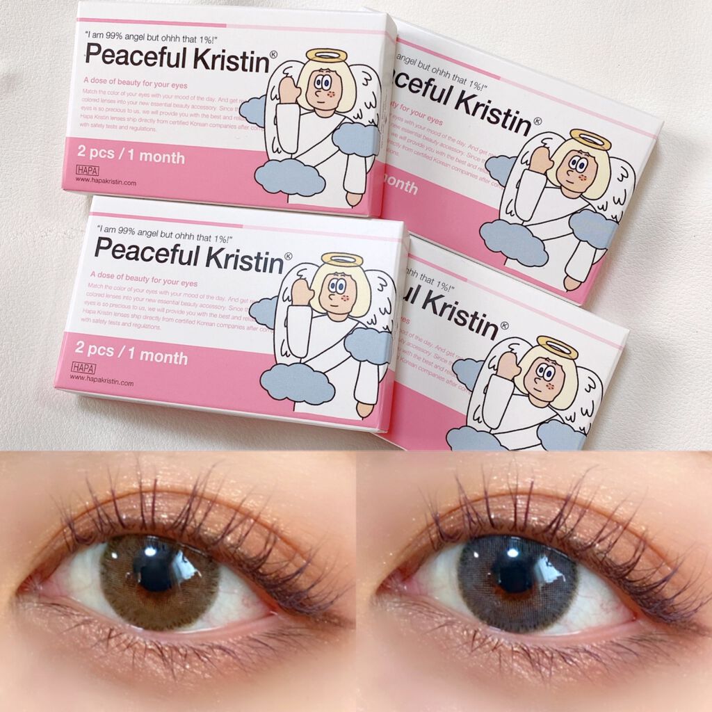 Peaceful Kristen/Hapa kristin/カラーコンタクトレンズを使ったクチコミ(1枚目)
