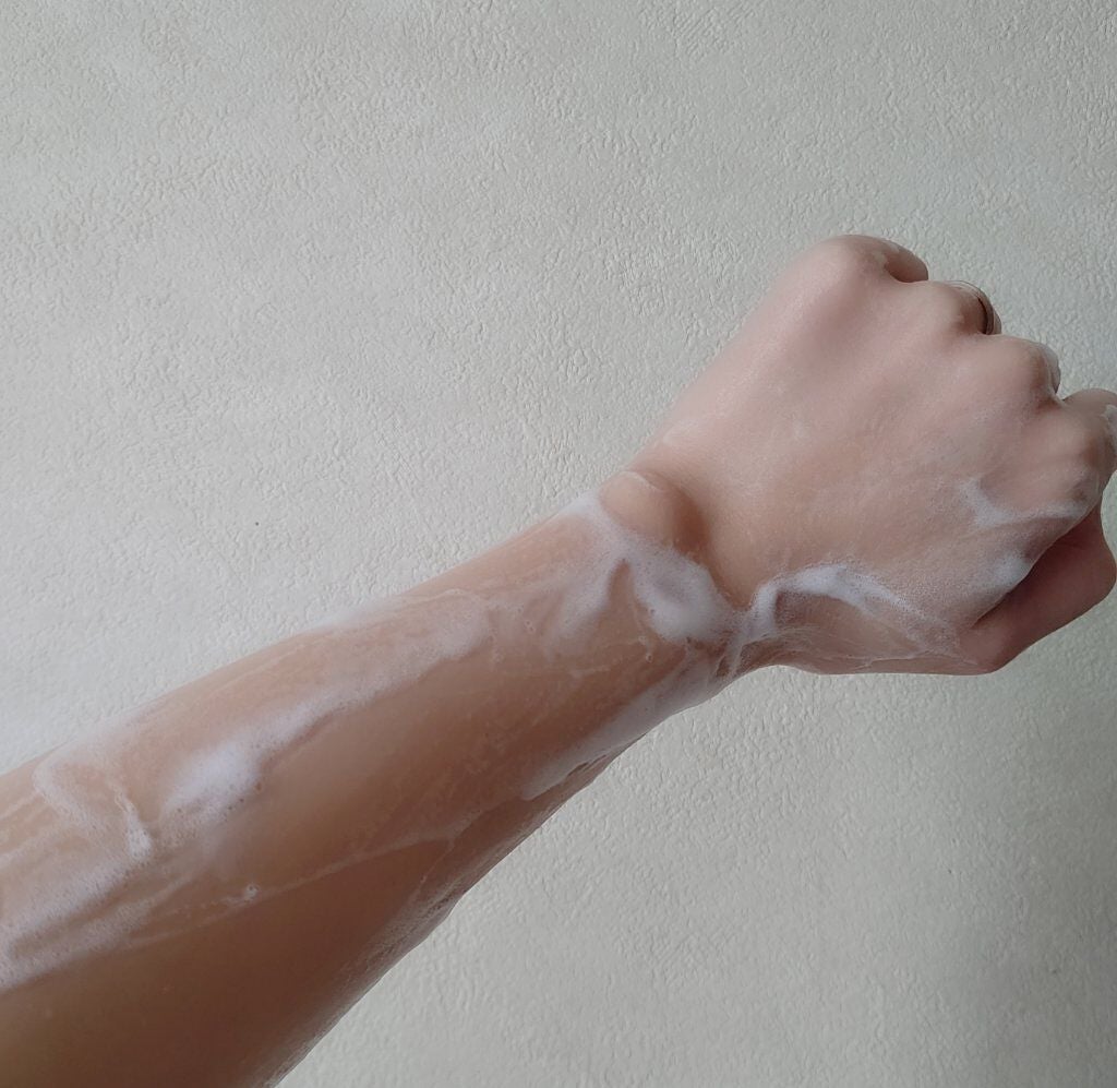 泡で出てくる ミルキィボディソープ やさしいせっけんの香り/ミルキィ/ボディソープを使ったクチコミ(3枚目)