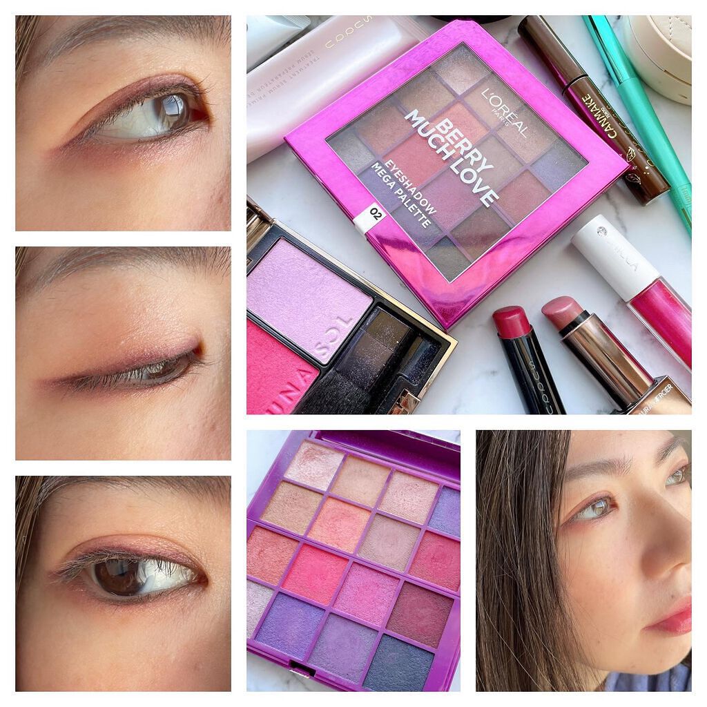 アイシャドウ メガパレット 02 BERRY MUCH LOVE/ロレアル パリ/アイシャドウパレットを使ったクチコミ（2枚目）