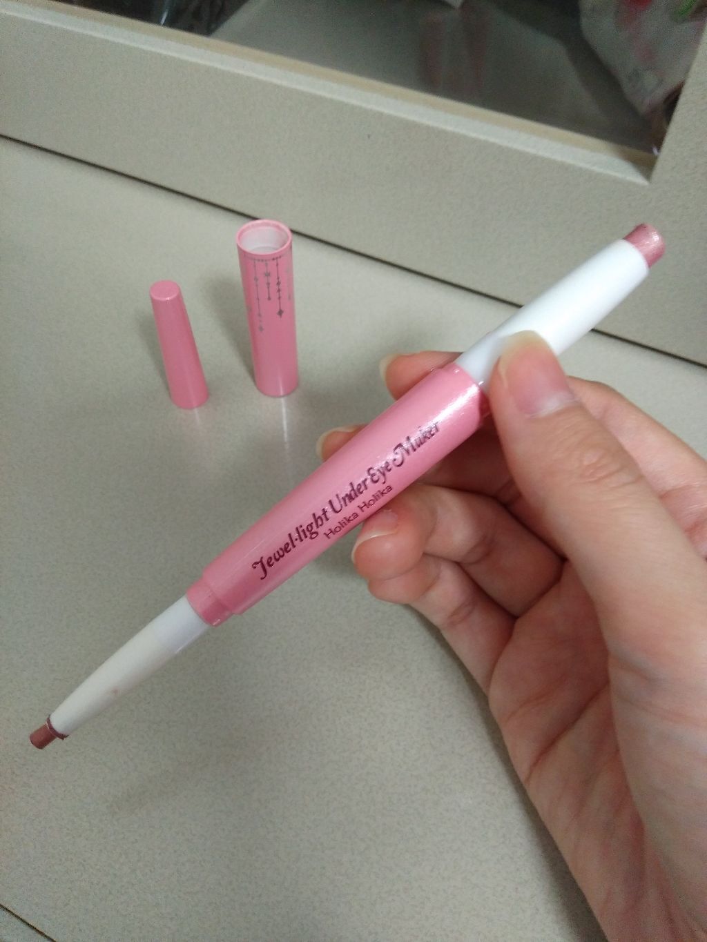 JEWEL LIGHT UNDER EYE MAKER/HOLIKA HOLIKA/ペンシルアイライナーを使ったクチコミ(2枚目)