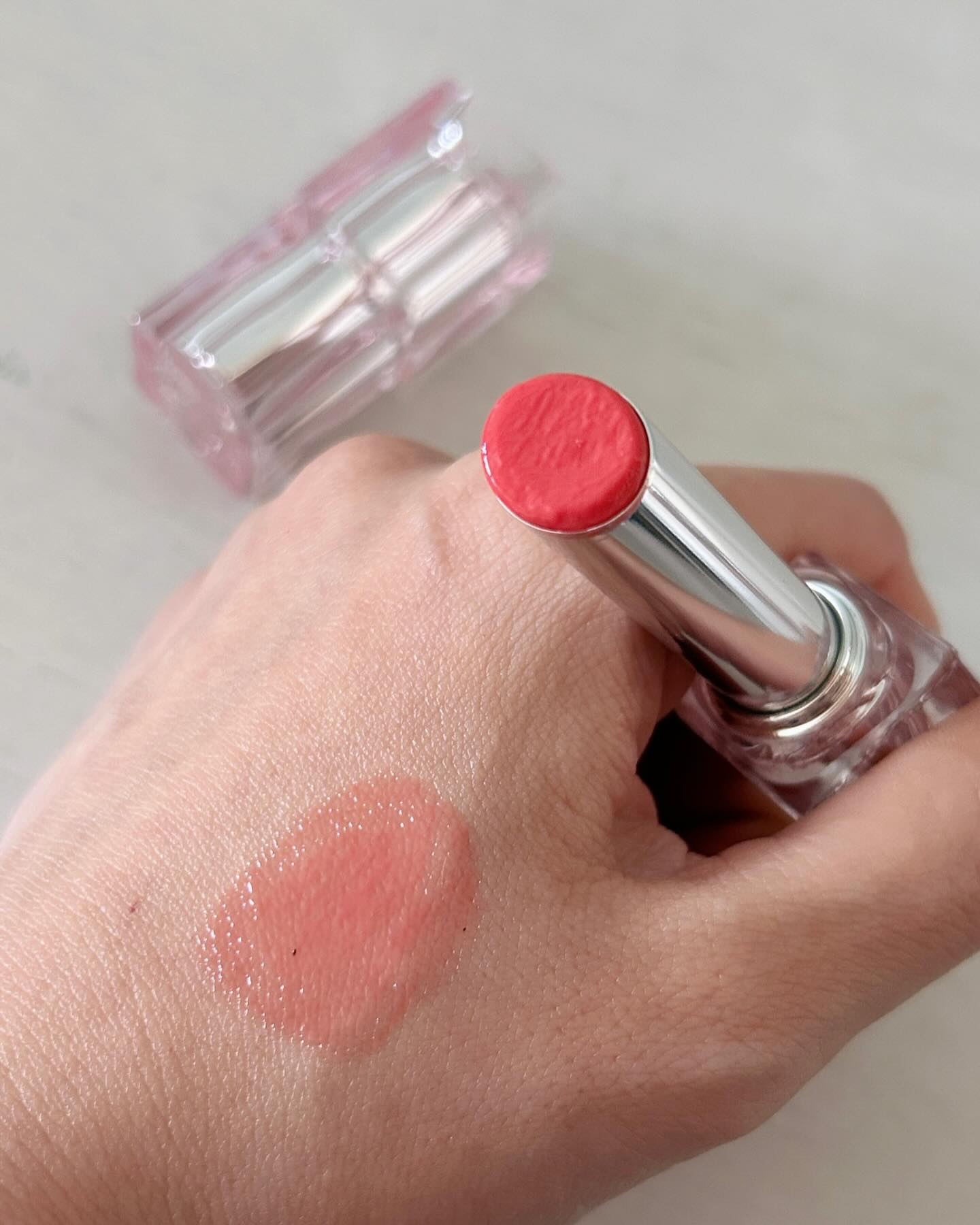 ウォーターリズムグロウメルティングバーム 06 ハニーナッツ/TIRTIR(ティルティル)/口紅を使ったクチコミ（2枚目）