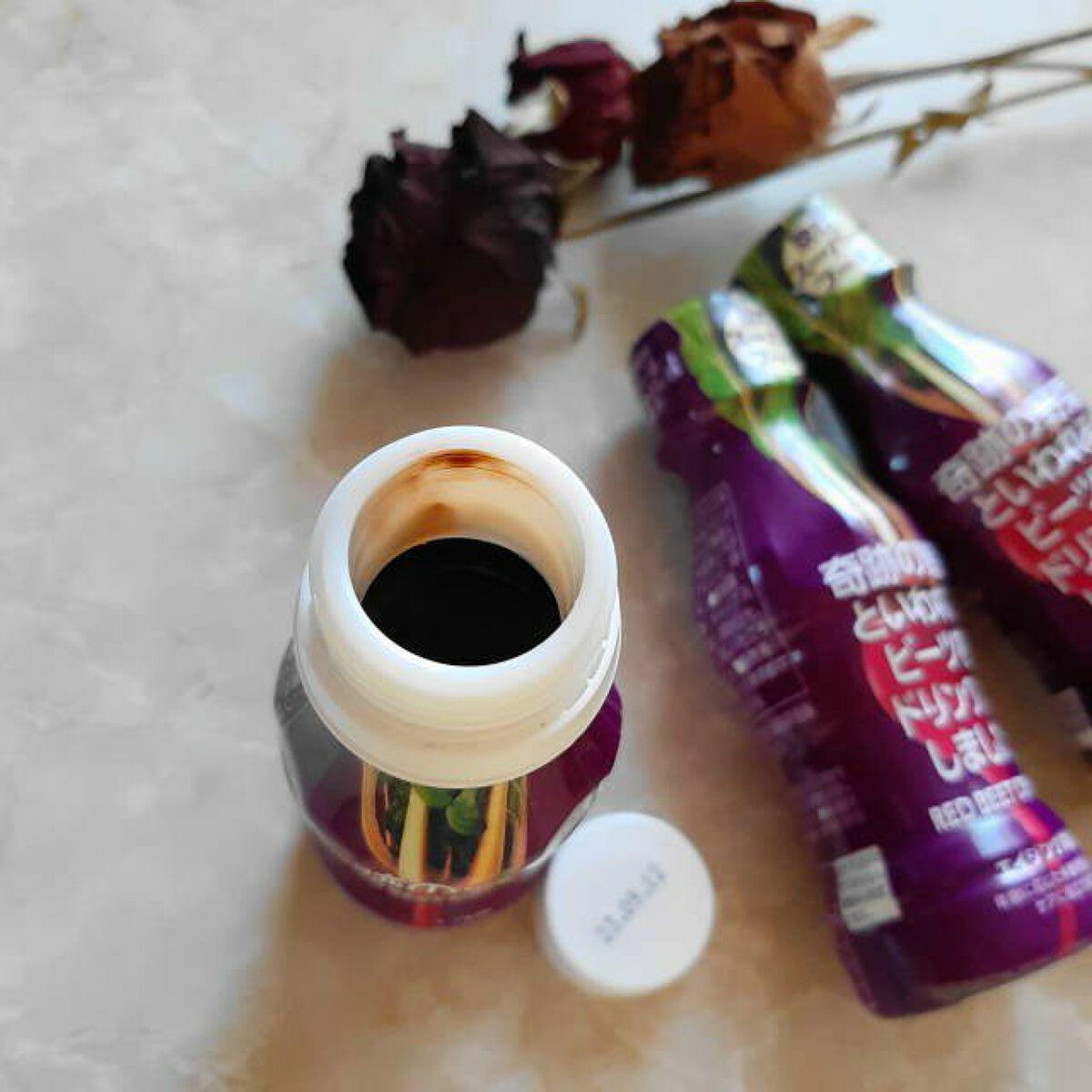 奇跡の野菜といわれるビーツをドリンクにしました/塩水港精糖/野菜ジュースを使ったクチコミ(2枚目)