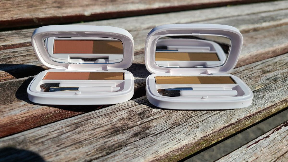 パウダーアイブロウ MB ミディアムブラウン/media luxe/パウダーアイブロウを使ったクチコミ（1枚目）