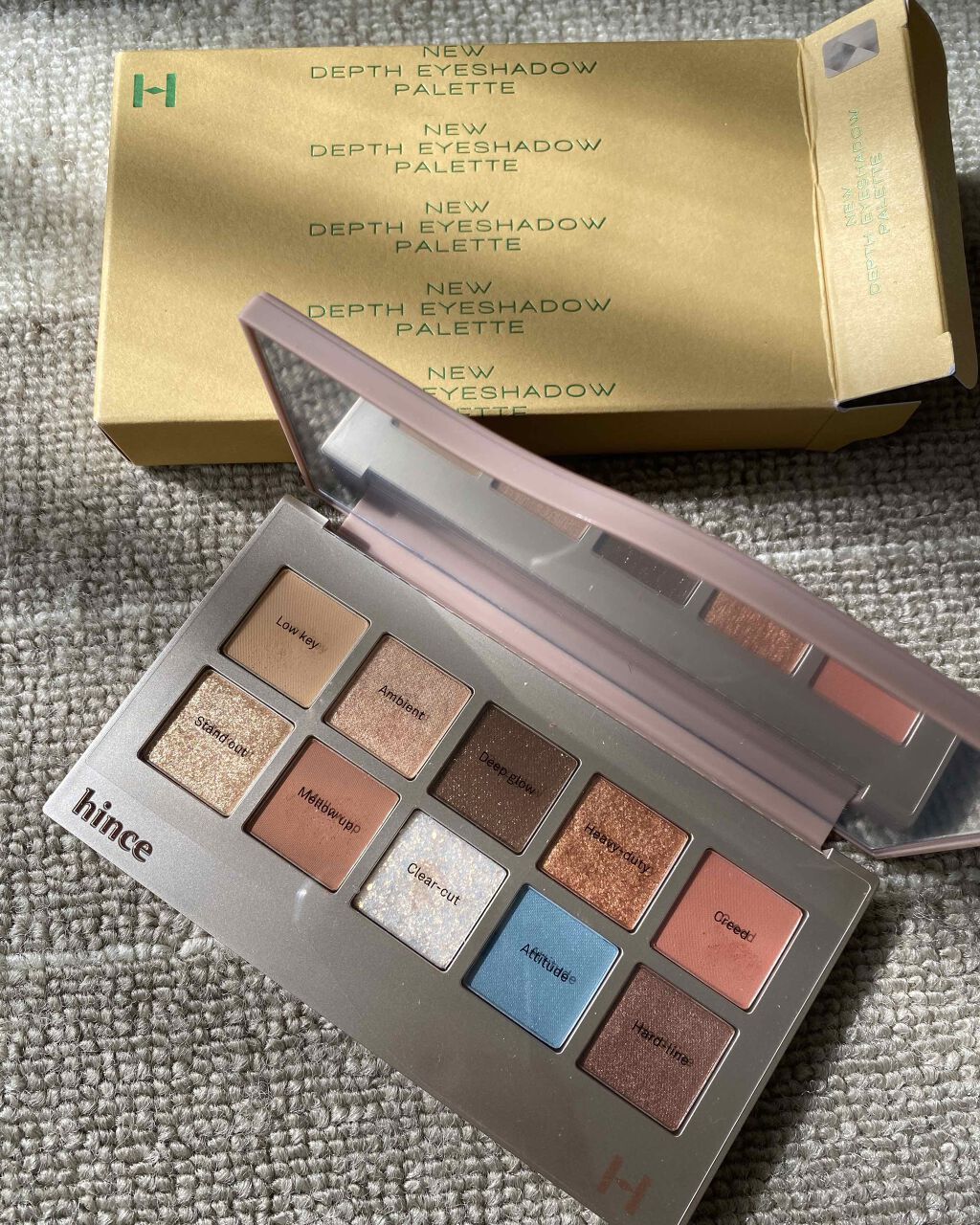 ニューデップスアイシャドウパレット/hince/アイシャドウパレットを使ったクチコミ(1枚目)