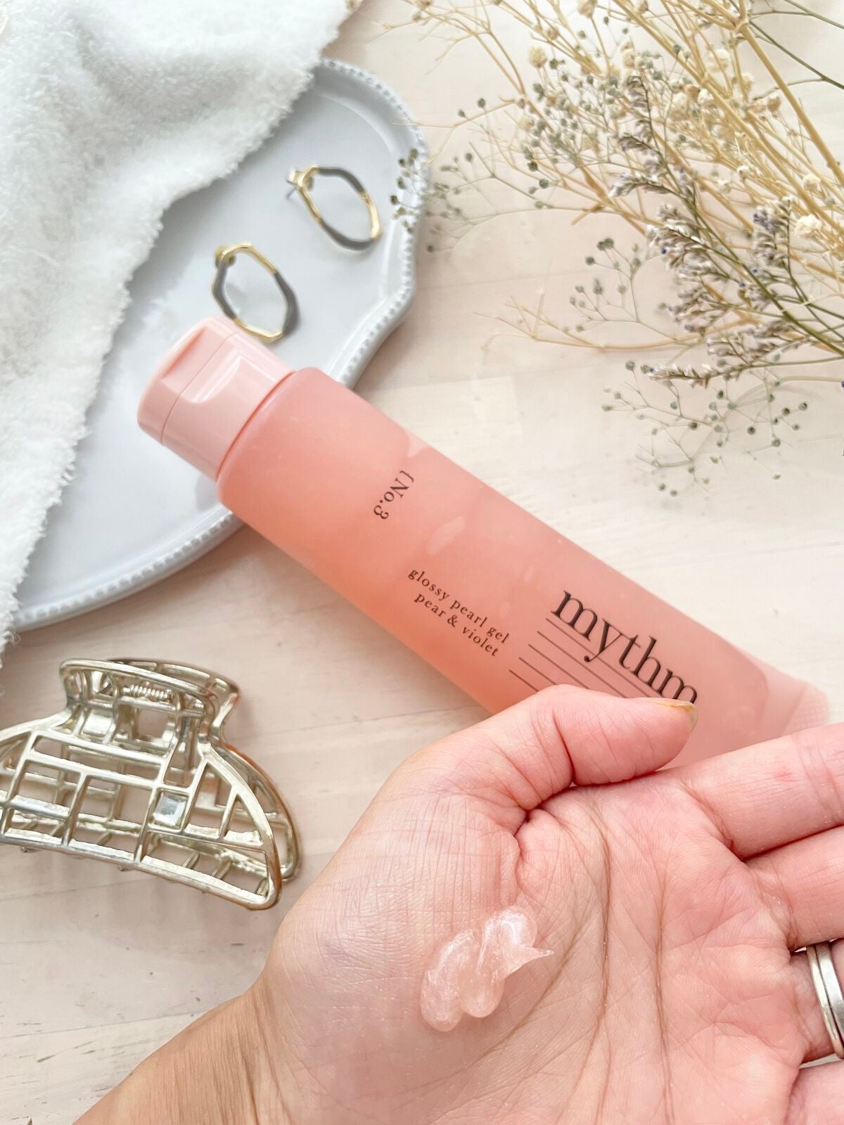 グロッシーパールジェル/mythm/ヘアジェルを使ったクチコミ(2枚目)