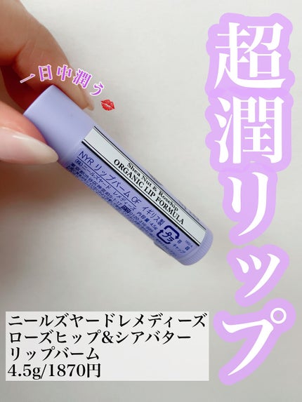 ローズヒップ&シアバターリップバーム/ニールズヤード レメディーズ/リップバームを使ったクチコミ(1枚目)