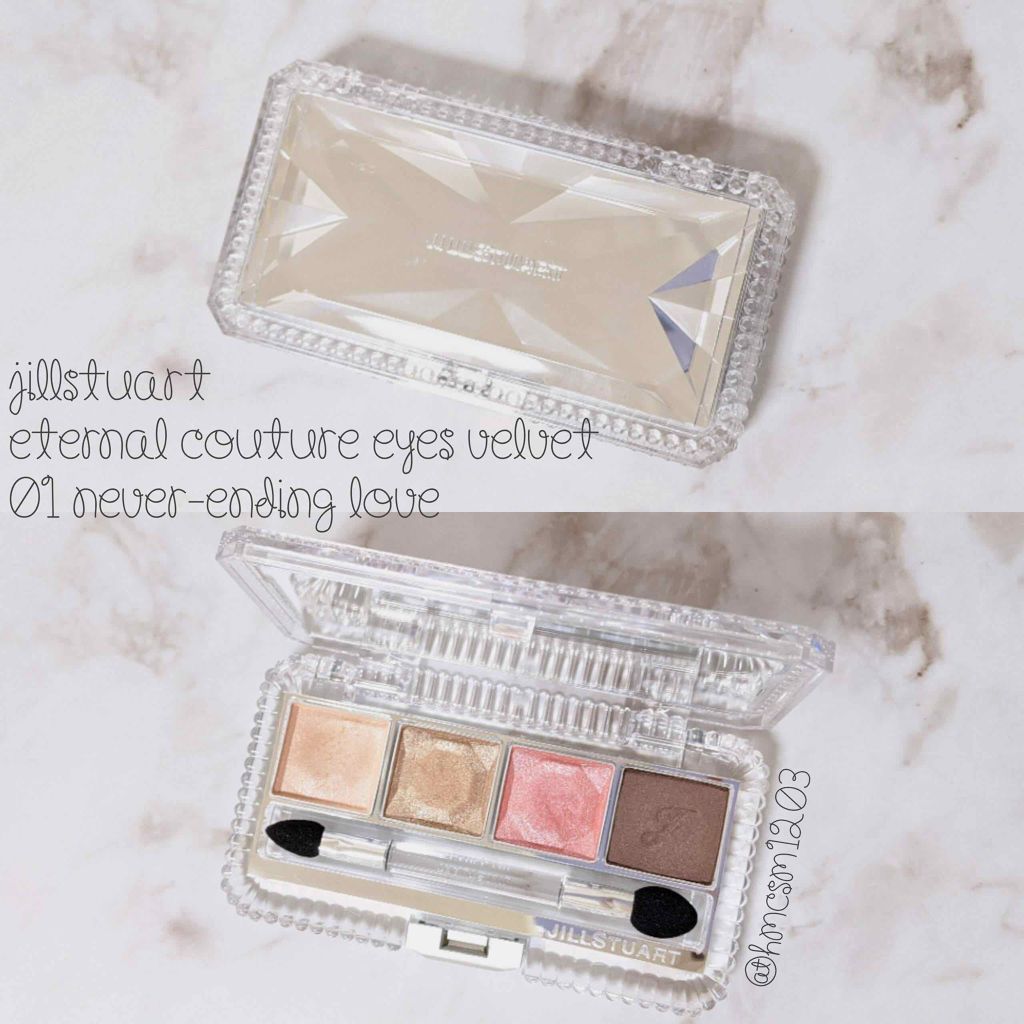 エターナルクチュール アイズ ベルベット 01 never-ending love/JILL STUART/アイシャドウパレットを使ったクチコミ（1枚目）