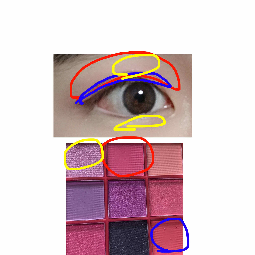 UR GLAM　BLOOMING EYE COLOR PALETTE/U R GLAM/アイシャドウパレットを使ったクチコミ（2枚目）