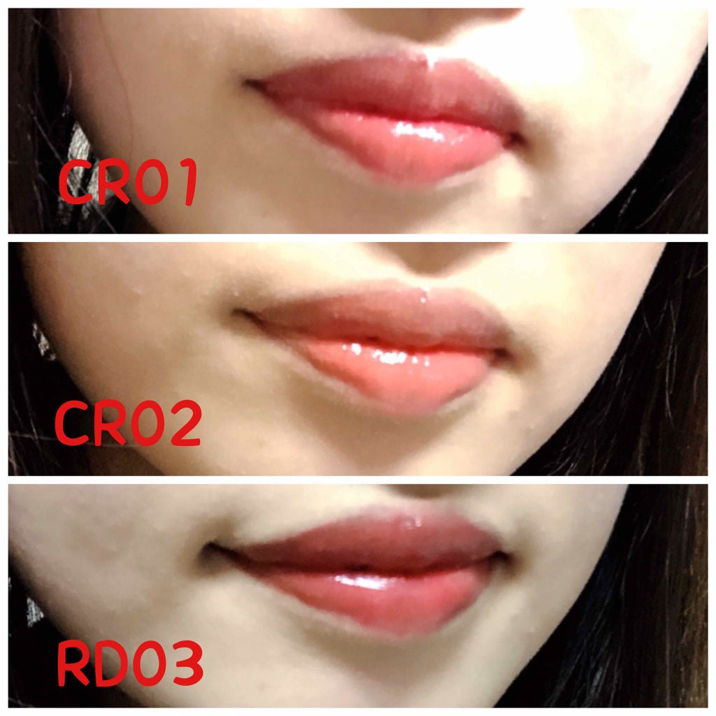 ウォーターライトティント(水光ティント)/MISSHA/リップグロスを使ったクチコミ(4枚目)