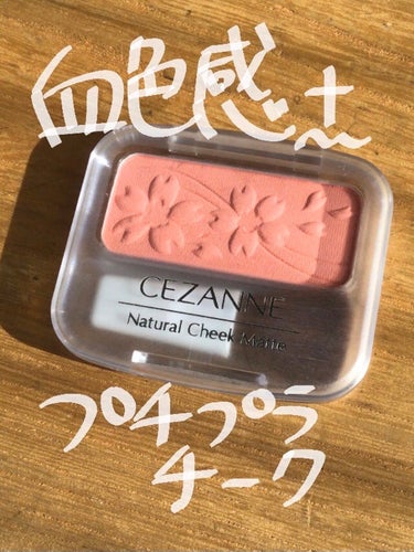 ナチュラル チークN 101 ホットピンク/CEZANNE/パウダーチークを使ったクチコミ（1枚目）