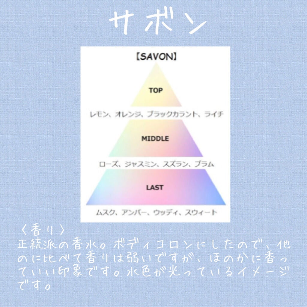 サボン ボディコロン/SHIRO/香水(その他)を使ったクチコミ(9枚目)